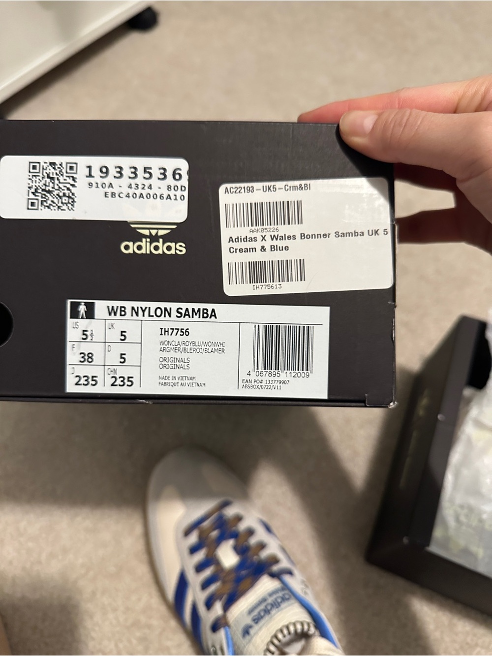 adidas x wales bonner sambas - Picture 3 of 6